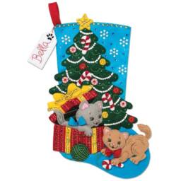 Christmas Cats Stocking - thumbnail 4