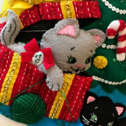 Christmas Cats Stocking - thumbnail 2