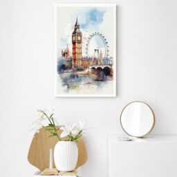 Picture Frame Photo Poster Frames Black White Oak Modern Home Decor Gallery Wall Art Display Landscape Portrait Multiple Sizes & Colours - thumbnail 2