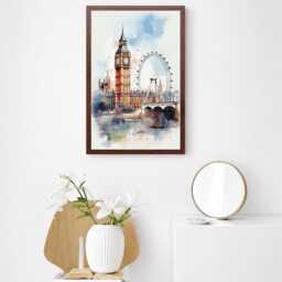 Picture Frame Photo Poster Frames Black White Oak Modern Home Decor Gallery Wall Art Display Landscape Portrait Multiple Sizes & Colours - thumbnail 4