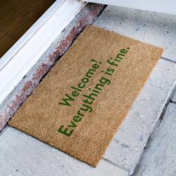 Bestselling Welcome Everything Is Fine. - The Good Place Netflix Quote Famous Tv Show Doormat Homeware New Home Gift - thumbnail 3