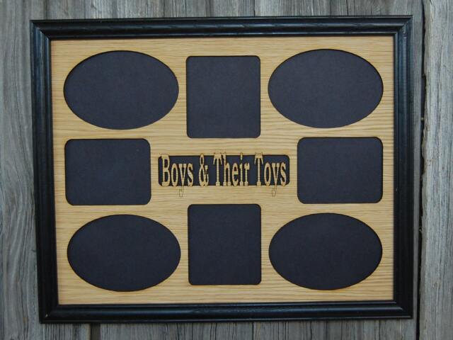 11x14 Boys & Their Toys Picture Frame, Father's Day Gift, Gift For Dad, Boys, Collage Custom Laser Engraved Frame - image 1