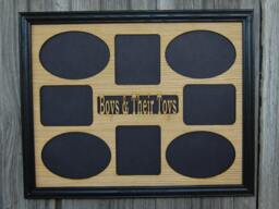 11x14 Boys & Their Toys Picture Frame, Father's Day Gift, Gift For Dad, Boys, Collage Custom Laser Engraved Frame - thumbnail 1