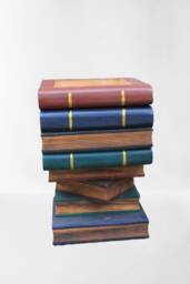 Large Hand Carved & Painted Character Book Stool - Opening Furniture. Handmade & Hand Painted Side Table. Storage - thumbnail 2