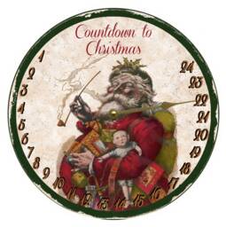 Countdown To Christmas Clock - Santa Clock - thumbnail 1