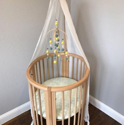 Bassinet Sheets, Bedding, Craddle Custom Sheet, Halo Sheet, Ninna Nanna , Stokke Sheets, Cradle - thumbnail 1
