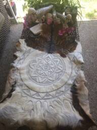 Handcarved Goathides/Mandala Pattern - thumbnail 1