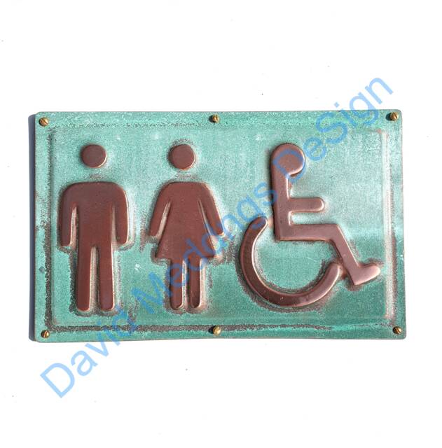 Unisex & Wheelchair User Disabled Toilet Lavatory Sign 4.2 - image 1