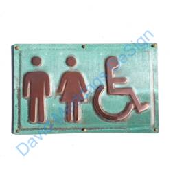 Unisex & Wheelchair User Disabled Toilet Lavatory Sign 4.2 - thumbnail 1