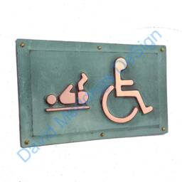 Unisex & Wheelchair User Disabled Toilet Lavatory Sign 4.2 - thumbnail 3