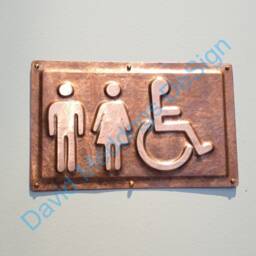 Unisex & Wheelchair User Disabled Toilet Lavatory Sign 4.2 - thumbnail 2