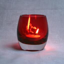 Simply Batty - An Exclusive Design, Acid Etched T Light Holder Etched With Bats in My - thumbnail 2