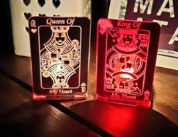 King & Queen Of My Heart Tea Light - Valentines Day Gift Birthday Anniversary