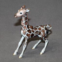 Bronze Giraffe Baby Figurine Sculpture Art Limited Edition Signed & Numbered - thumbnail 1