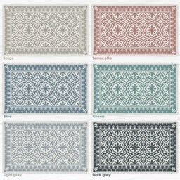 Vinyl Tiles Floor Mat, Choose Your Mat Color. Linoleum Rug Printed To Order, Runner Rug, Kitchn Area - Vinyl Art Mat - thumbnail 3