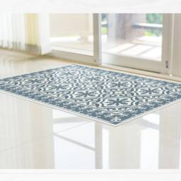 Vinyl Tiles Floor Mat, Choose Your Mat Color. Linoleum Rug Printed To Order, Runner Rug, Kitchn Area - Vinyl Art Mat - thumbnail 2