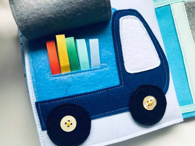 Baby Soft Book With Cars, First For Babies, Baby Shower Gift in Cars Theme - image 1