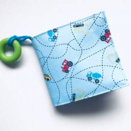 Baby Soft Book With Cars, First For Babies, Baby Shower Gift in Cars Theme - thumbnail 2