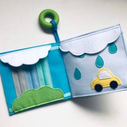 Baby Soft Book With Cars, First For Babies, Baby Shower Gift in Cars Theme - thumbnail 3