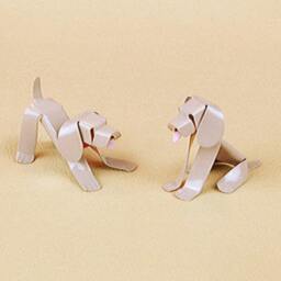 Weimaraner Puppy Handmade Copper Sculpture, Miniature Collectible Dog Art Figurine - thumbnail 2