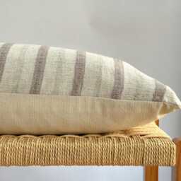 Beige Dot Block Print Mudcloth Hmong Pillow Case - thumbnail 3