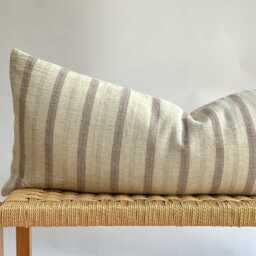 Beige Dot Block Print Mudcloth Hmong Pillow Case - thumbnail 2