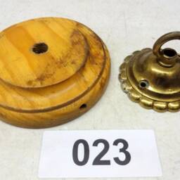Brass Ceiling Hook Lamp Chandelier Light Wall Patras Wooden Mount Hanging Chain Antique Old - thumbnail 2