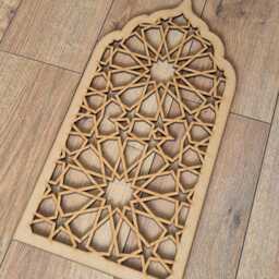 Laser-Cut Mandala Tented Arch Mdf Wall Art Sculpture, 2x4 Ft 008 - thumbnail 1