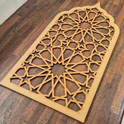 Laser-Cut Mandala Tented Arch Mdf Wall Art Sculpture, 2x4 Ft 008 - thumbnail 3