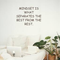 Mindset Is What Separates The Best From Rest, Inspirational, Motivational, Office, School, Home Wall Art, Transfer, 5 Size's 36 Colours - thumbnail 3