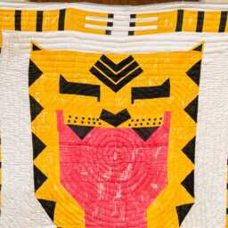 Hand-Block Printed Cotton Quilt Reversible Comforter Set Ft Tiger Print, Handmade Kantha Bedspread, Boho Colorful Bedding - thumbnail 2