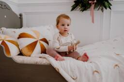 "Patchwork Pillow ""Gold Candy" - thumbnail 1