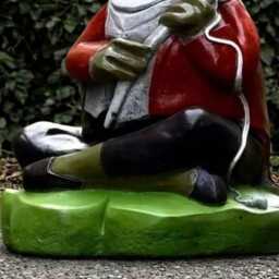 Outdoor Frog Statue Concrete Sculpture Cement Animal Figurine Stone Water Decoration Handmade Ornament Frog Lover Gift - thumbnail 2