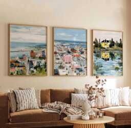 Set Of 3 Duluth Posters, Minnesota Wall Art Prints, Travel Poster Set, Lake Superior Harbor Landscape Posters - thumbnail 1
