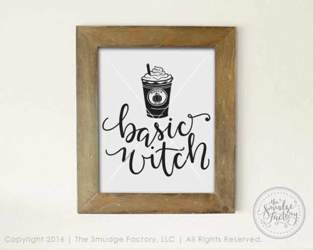 Basic Witch Coffee Print, Trendy Girl Wall Art - Digital Download - image 1