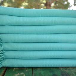"Turquoise Towel, Sauna Towel, Turkish Towel, Beach Towel, Hammam Towel, 35""x70" - thumbnail 2