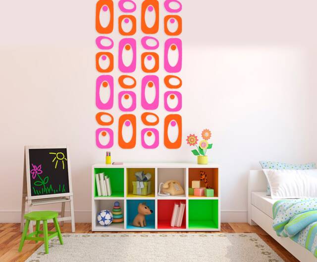 Beatnik Party Mid Century Modern Room Divider Diy Kit Acrylic Atomic Screens - image 1