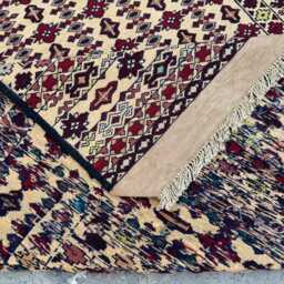 3'11x6'6 Ft Afghan Wool Kilim Rug - Vintage-Style Flatweave in Brown Tones With Tribal Stripes For Beautiful Boho Living Spaces - thumbnail 4