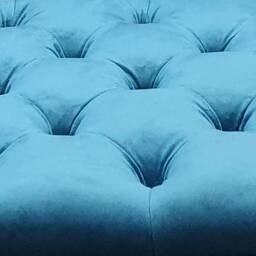 76 cm X Square Deep Buttoned Oxford Footstool, Coffee Table, in Luxurious Velvet Type Fabric. UK Delievry Only - thumbnail 4