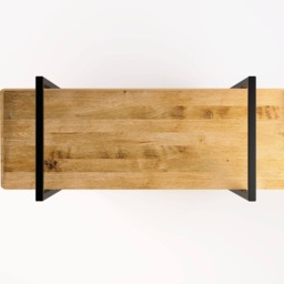 Industrial Style Bookcase Niv?? 100x35cm. Modern Shelving Unit With Black Steel Frame & Solid Wood Shelves. Minimalist Storage. Bookshelf - thumbnail 3