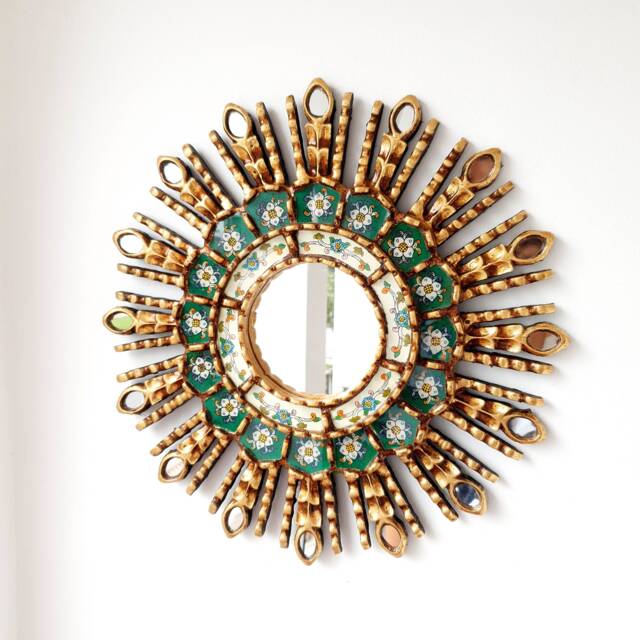 "Peruvian Mirrors ""Dark Green Eye 40cm" - image 1