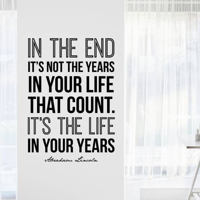 Abraham Lincoln Quote Wall Decal Inspirational Home Decor - image 1
