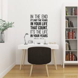 Abraham Lincoln Quote Wall Decal Inspirational Home Decor - thumbnail 3