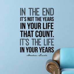 Abraham Lincoln Quote Wall Decal Inspirational Home Decor - thumbnail 2