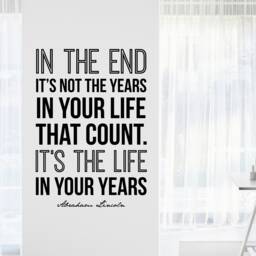 Abraham Lincoln Quote Wall Decal Inspirational Home Decor - thumbnail 1