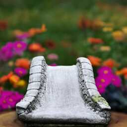 Stone Bridge Sculpture Outdoor Figurine Concrete Decoration Handmade Ornament Front Door Statue Bridge Lover Gift - thumbnail 2