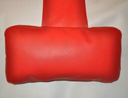 Red Faux Leather Hanging Armchair Sofa Headrest Bolster Cushion With Inner Pad