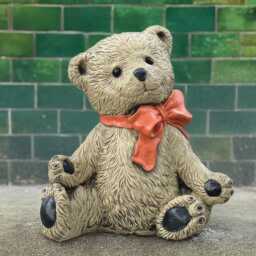 Stone Teddy Figurine Concrete Bear Decoration Outdoor Animal Statue Cement Ornament Garden Teddy Lover Gift Yard Art - thumbnail 3