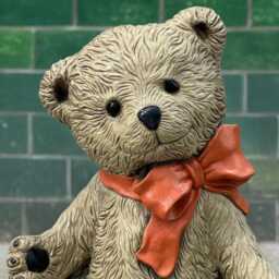 Stone Teddy Figurine Concrete Bear Decoration Outdoor Animal Statue Cement Ornament Garden Teddy Lover Gift Yard Art - thumbnail 2