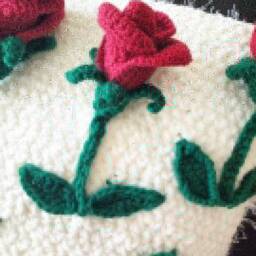 3D Roses Pillow Pattern PDF Framed Roses Crochet Wall Hanging - thumbnail 2